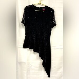 Vince Kamamoto blouse/black sequence/medium